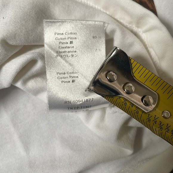 Anne Fontaine white ruffle collar 3/4 sleeve blouse, size European 42, US 8 - Picture 7 of 11